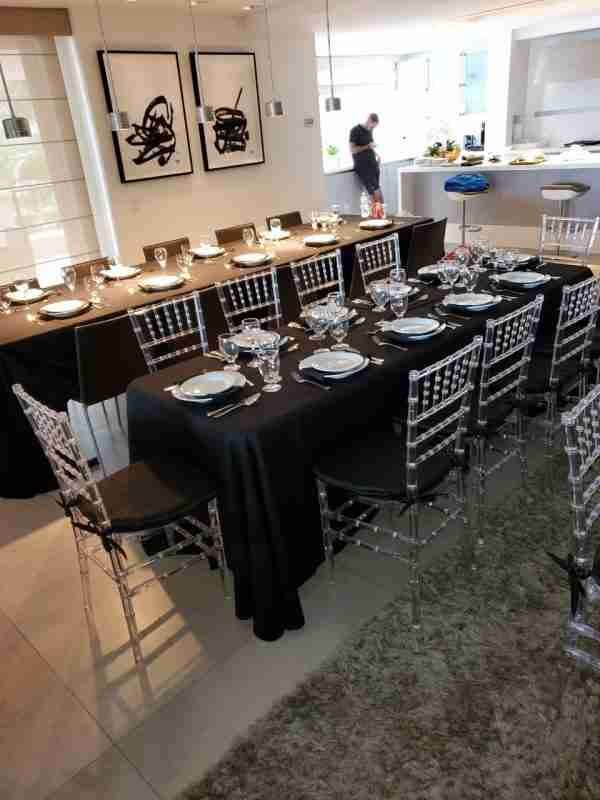 party tables and chairs