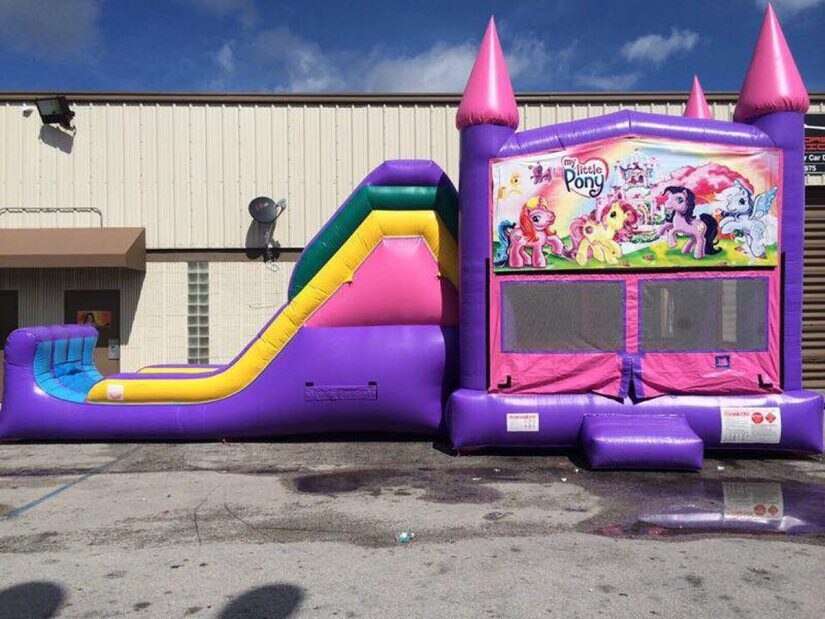 small bounce house combo unit
