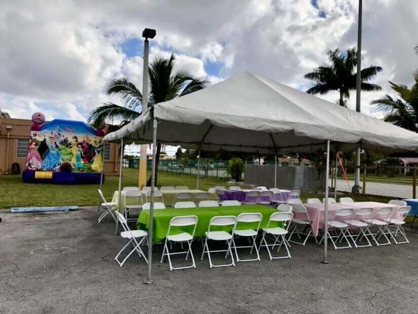 outdoor party tent