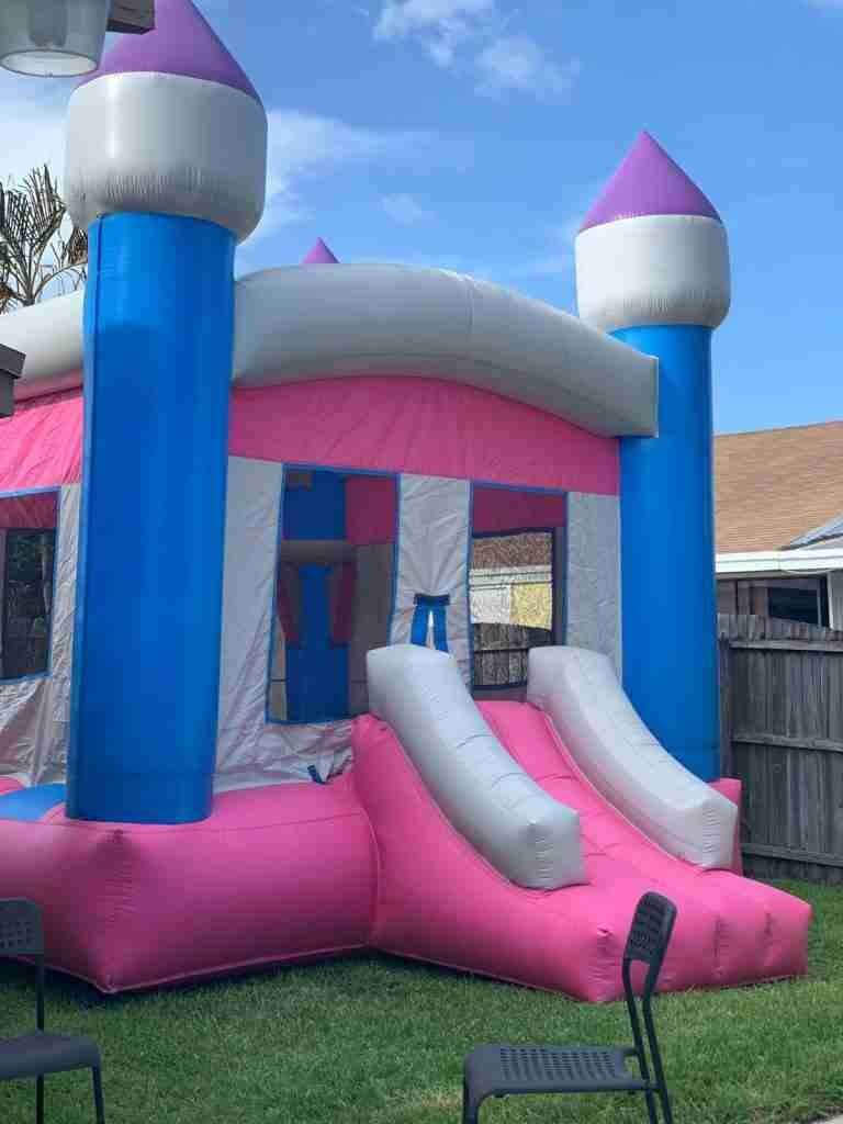 pink bounce house